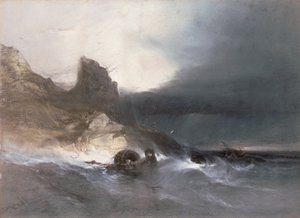 Rocky Coast with Wrecks